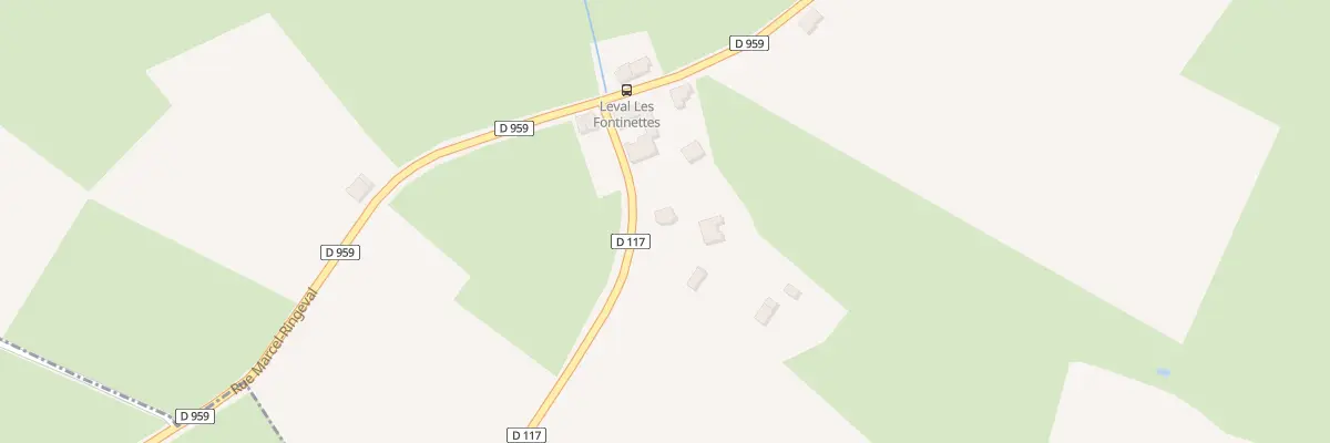 Plan du 1 Rue de Taisnières à Leval