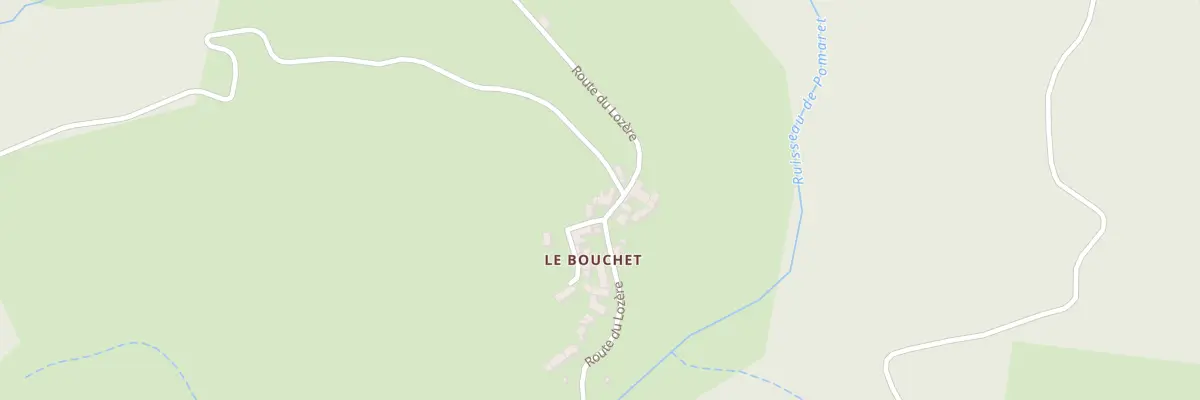 Plan du 5145 Le Bouschet à Cubières
