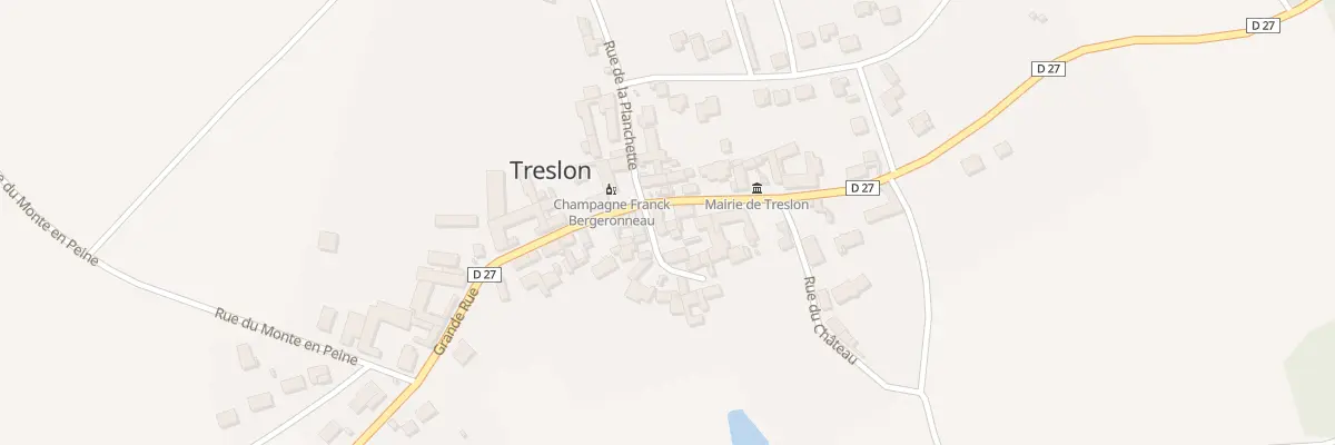 Plan du 15 Gr Grande Rue à Treslon