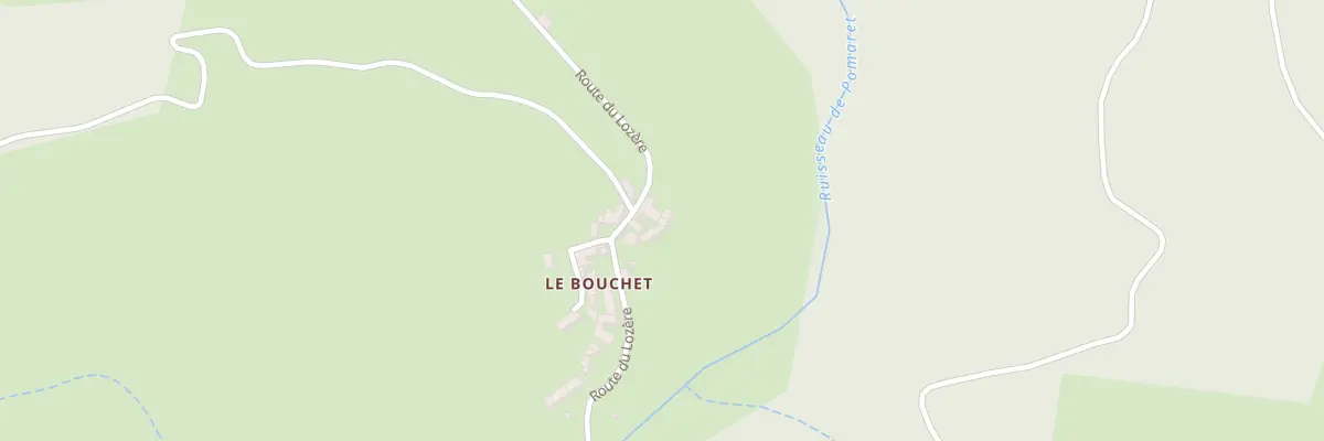 Plan du 5270 Le Bouschet à Cubières