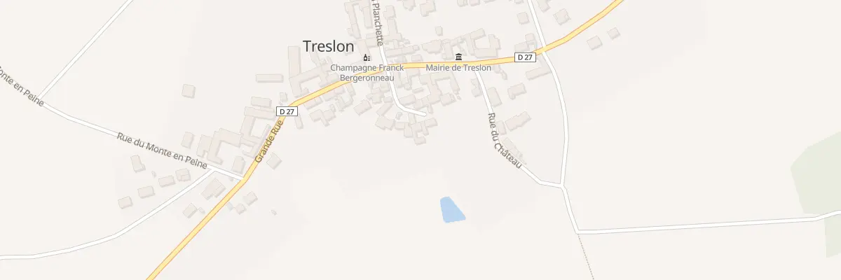 Plan du 42 Cour du Chapitre à Treslon