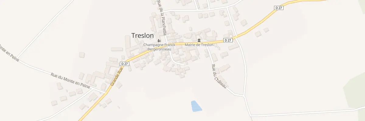 Plan du 47 Cour du Chapitre à Treslon