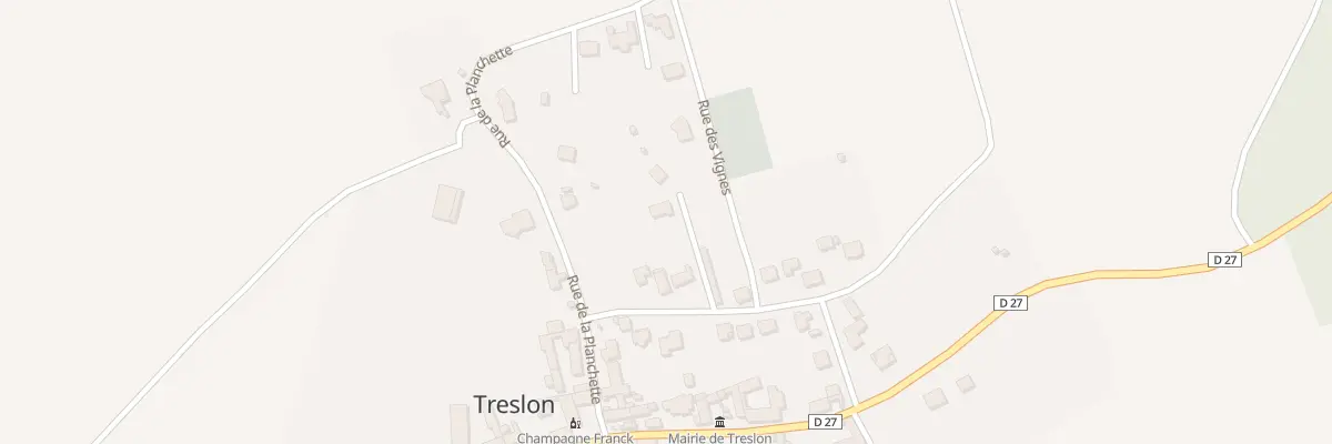 Plan du 34B Rue des Remparts à Treslon