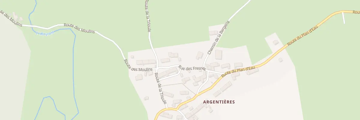 Plan du 5 Rue des Fresnes à Beaune-sur-Arzon