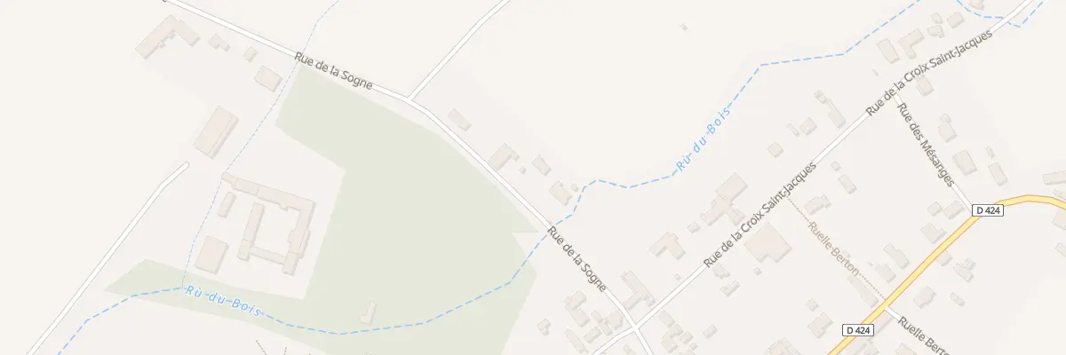 Plan du 6 Rue de la Sogne à Percey