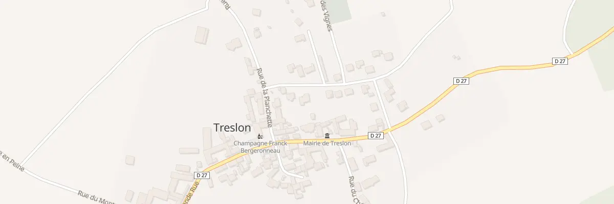Plan du 47 Rue des Remparts à Treslon