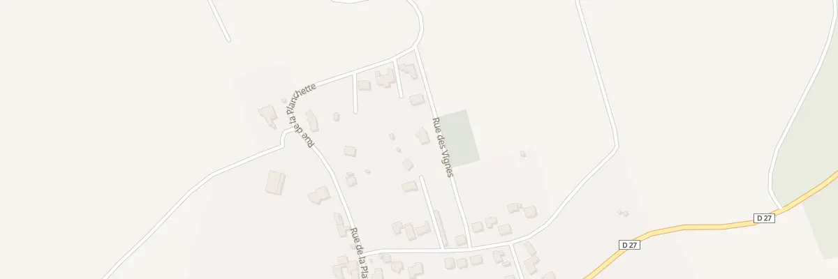Plan du 9 Rue des Vignes à Treslon