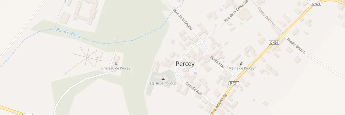 Plan du 5 Rue de la Fontaine à Percey