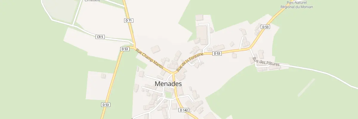 Plan du 1 Rue de la Fontaine à Menades