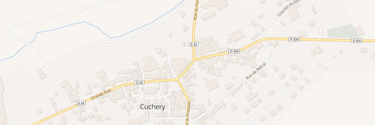 Plan du 2 Gr Grande Rue à Cuchery