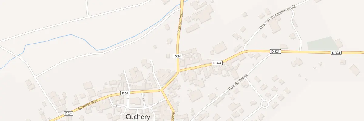 Plan du 2 Rue du Pont à Cuchery
