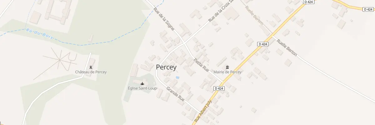 Plan du 5 Petite Rue à Percey