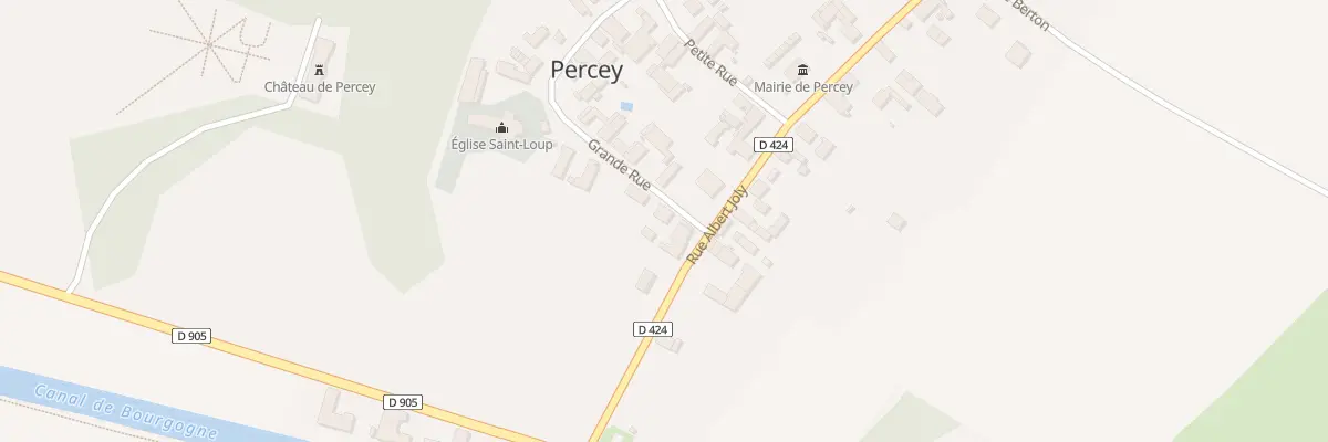 Plan du 1 Gr Grande Rue à Percey