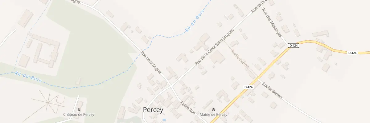 Plan du 1 Rue de la Croix Saint Jacques à Percey