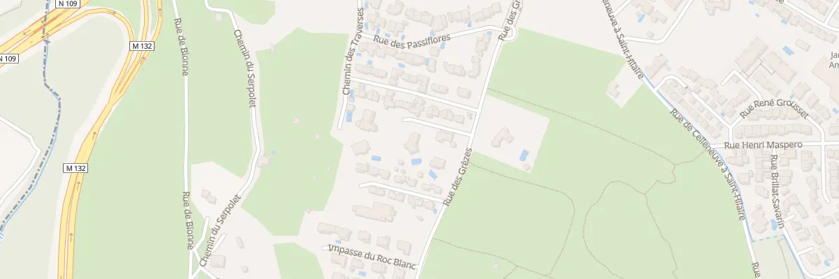 Plan du 624 Rue des Grèzes à Montpellier