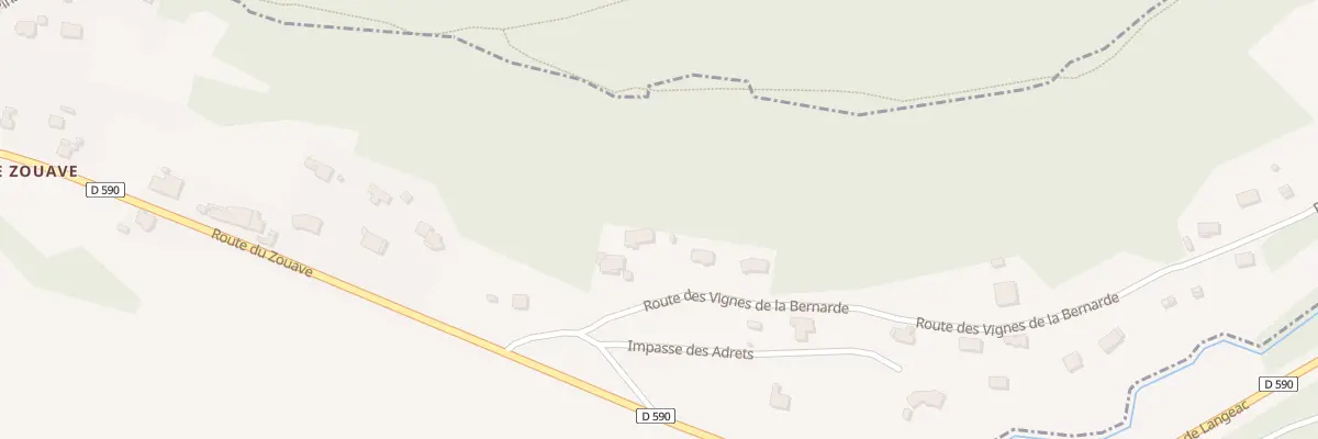 Plan du 3 Rte des Vignes de la Bernarde à Sanssac-l’Église