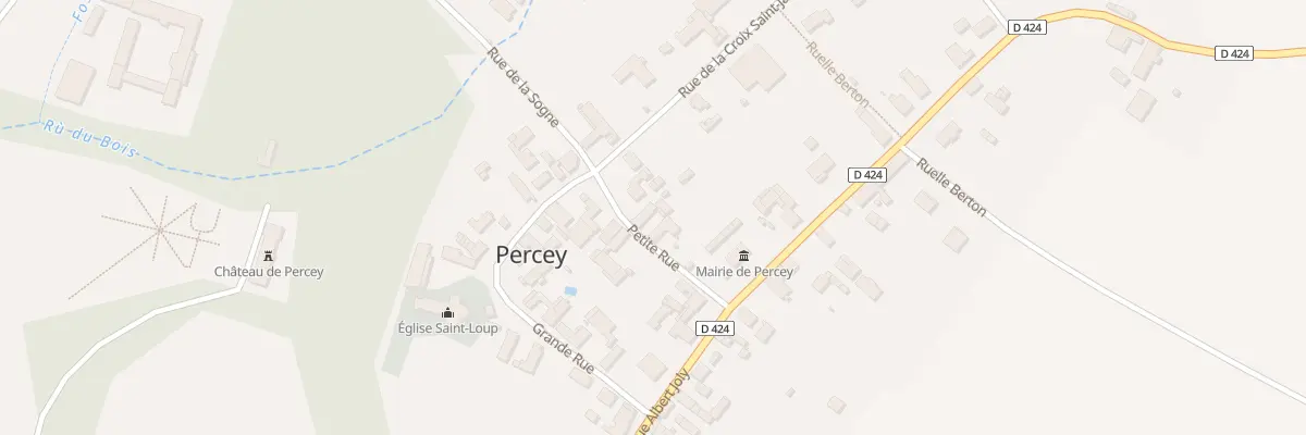 Plan du 4 Ptr Petite Rue à Percey