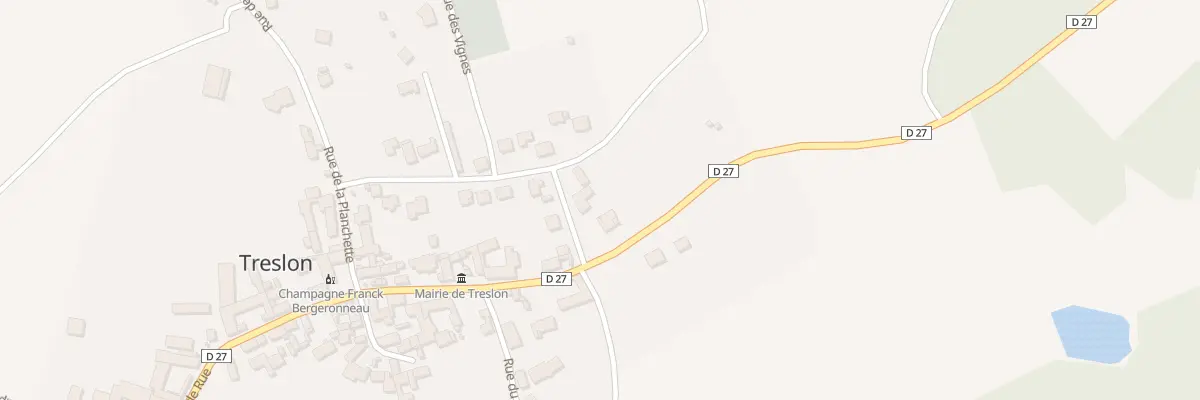 Plan du 44 Rue des Remparts à Treslon