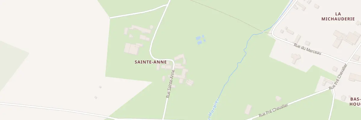 Plan du 1 Rue Sainte Anne à Villiers-Vineux