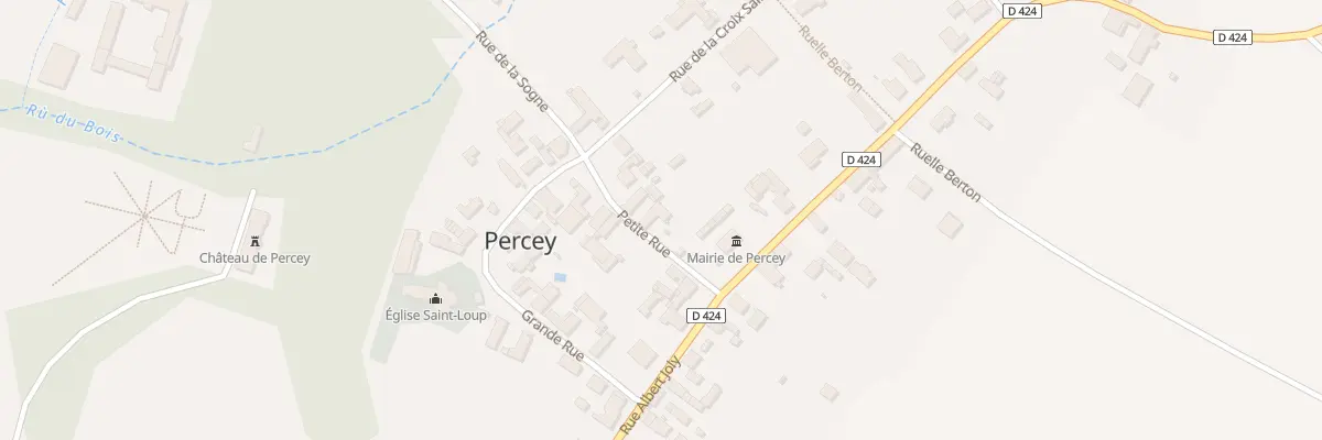 Plan du 2 Petite Rue à Percey