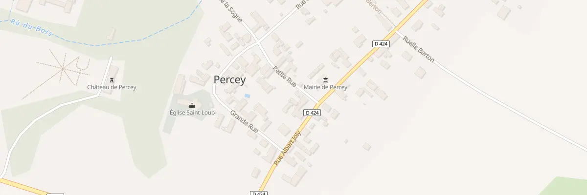 Plan du 1 Ptr Petite Rue à Percey