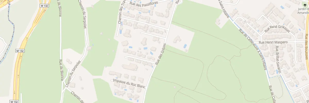 Plan du 660 Rue des Grèzes à Montpellier