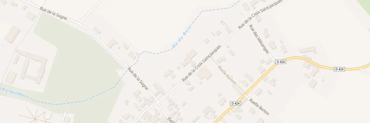 Plan du 5 Rue de la Croix Saint Jacques à Percey