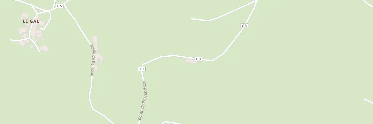 Plan du 1101 Rte de Provenchère à Chalmazel-Jeansagnière