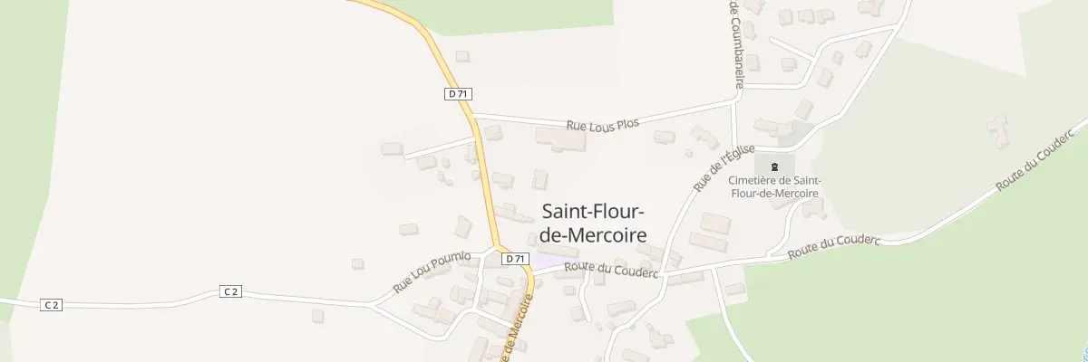 Plan du 73 Rte de Mercoire à Saint-Flour-de-Mercoire