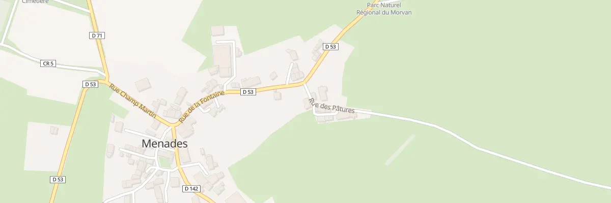Plan du 2 Rue des Patures à Menades