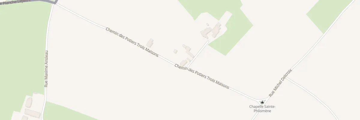 Plan du 2 Che des Potiers Trois Maisons à Hon-Hergies