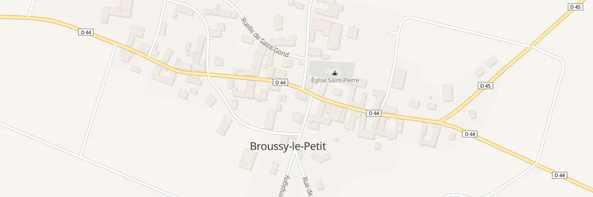 Plan du 2 Rue de Champigny à Broussy-le-Petit