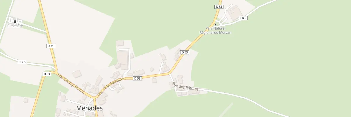 Plan du 25 Rue de la Fontaine à Menades