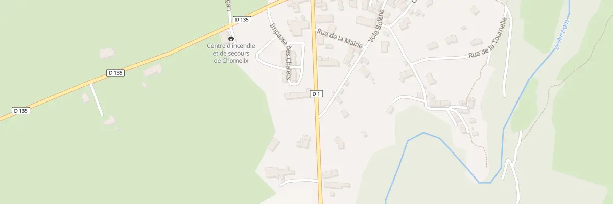 Plan du 5005 Le Bourg à Chomelix