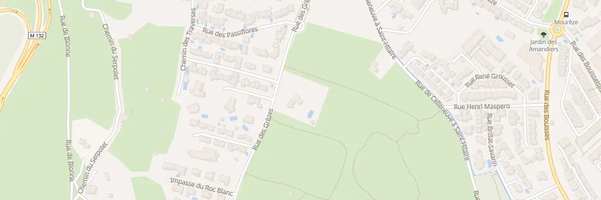 Plan du 575 Rue des Grèzes à Montpellier