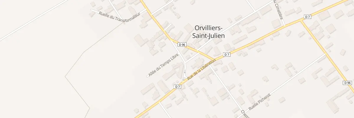 Plan du 3 Rue de l’Eglise à Orvilliers-Saint-Julien
