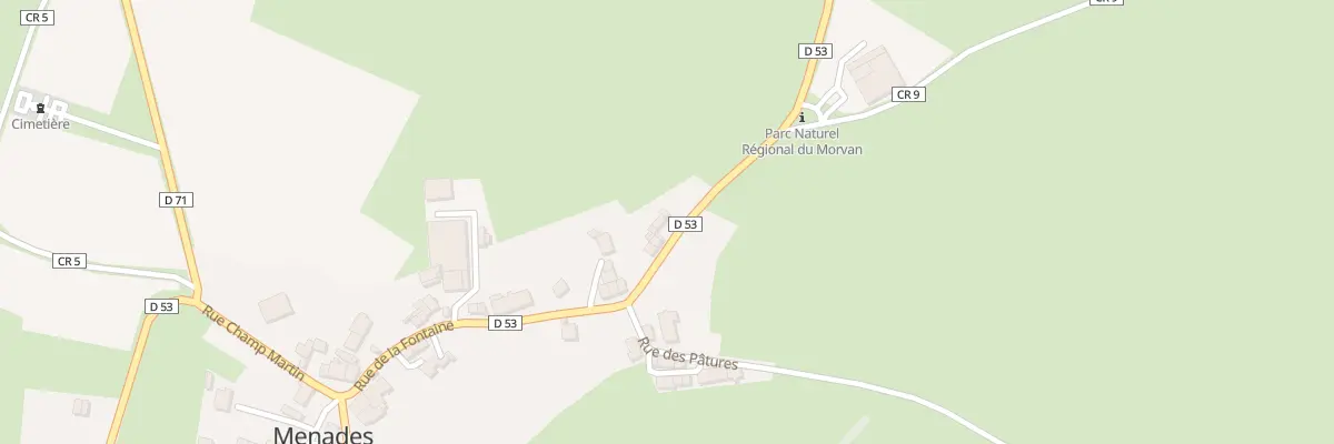 Plan du 29 Rue de la Fontaine à Menades