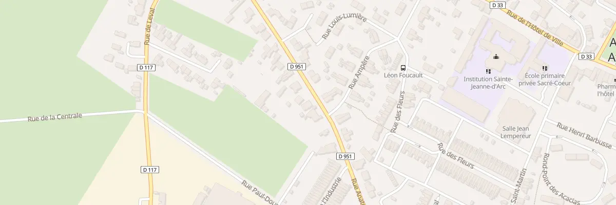 Plan du 44 Rue Anatole France à Aulnoye-Aymeries