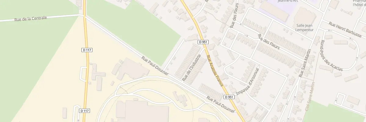 Plan du 41 Rue de L Industrie à Aulnoye-Aymeries