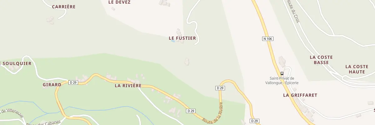 Plan du 5110 La Riviere à Saint-Privat-de-Vallongue