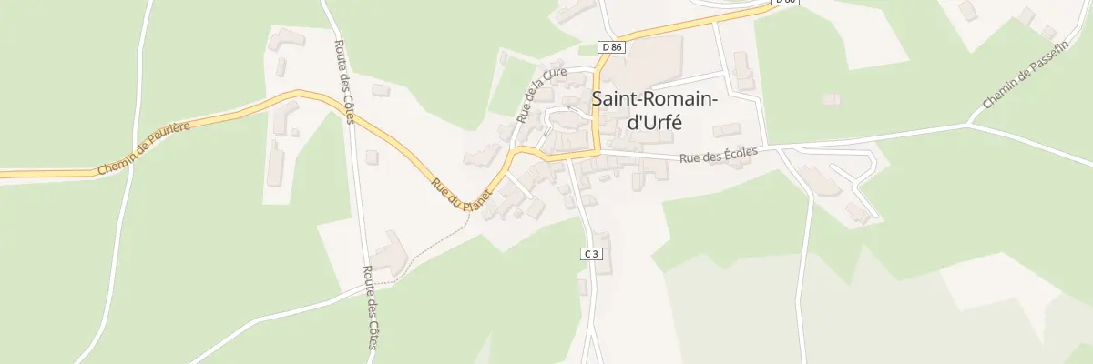 Plan du 29 Rue du Planet à Saint-Romain-d’Urfé