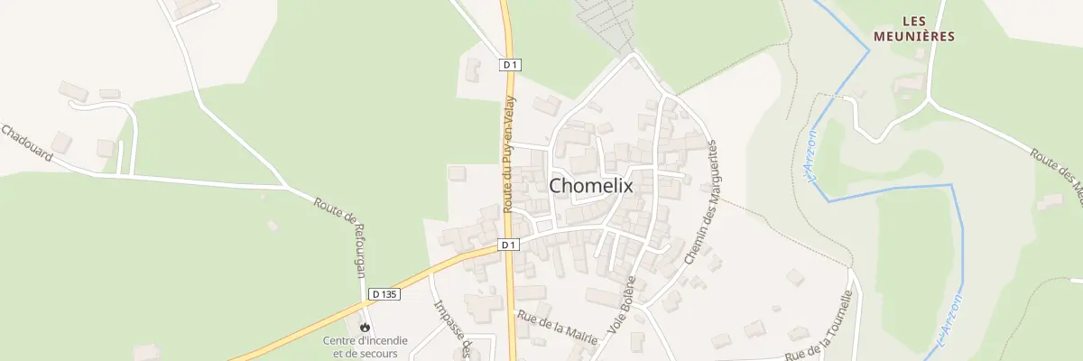 Plan du 5097 Le Bourg à Chomelix