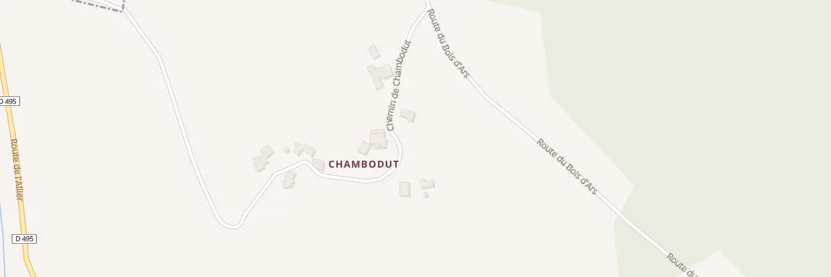 Plan du 181 Che de Chambodut à Saint-Just-en-Chevalet