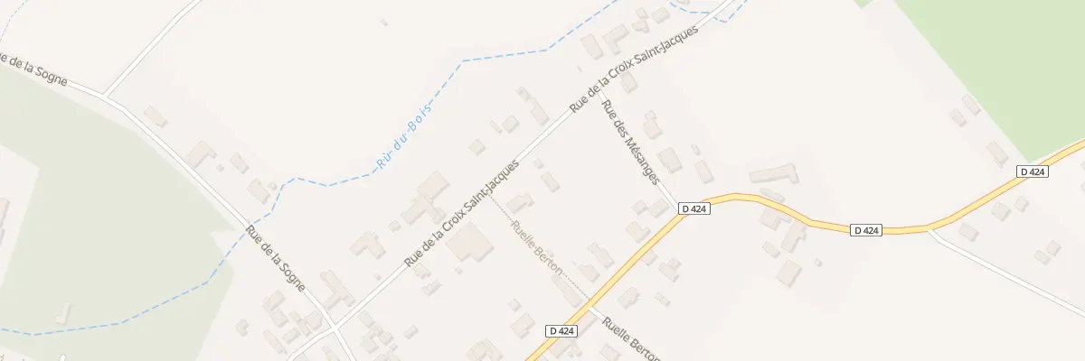 Plan du 6 Rue de la Croix Saint Jacques à Percey