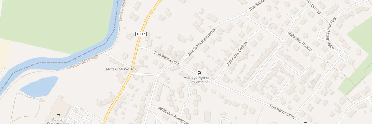Plan du 98 Rue Parmentier à Aulnoye-Aymeries