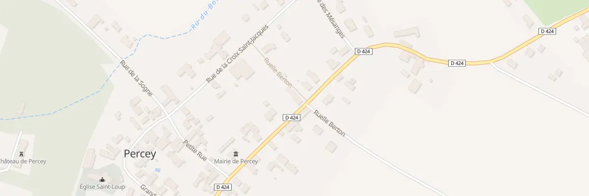 Plan du 23 Rue Albert Joly à Percey