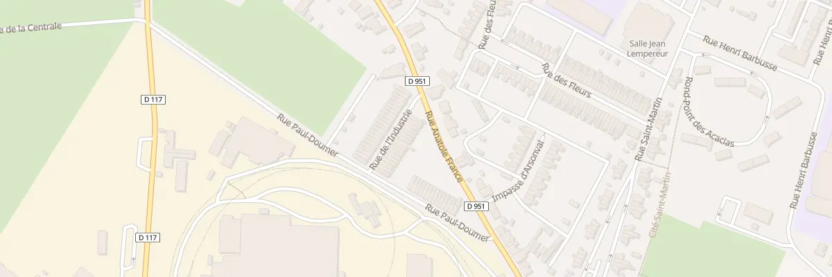 Plan du 27 Rue de L Industrie à Aulnoye-Aymeries