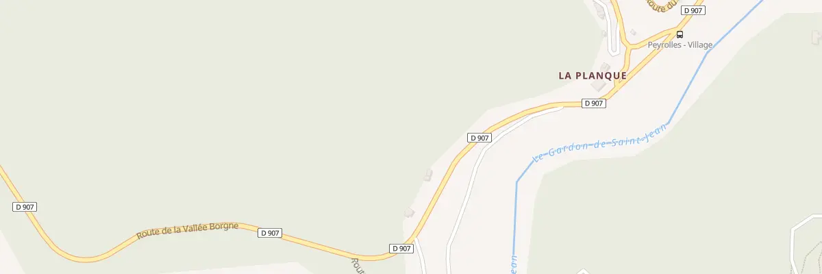 Plan du 1190 Rte de la Vallée Borgne à Peyrolles-en-Cévennes