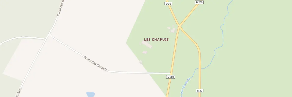 Plan du 6 Rte de Chapuis à Ternant