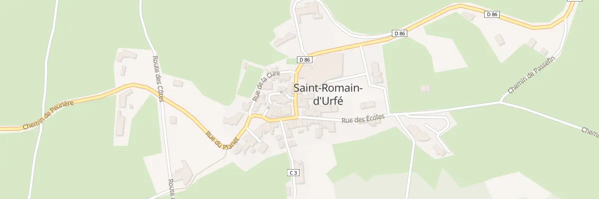 Plan du 20 Rue des Fontanettes à Saint-Romain-d’Urfé